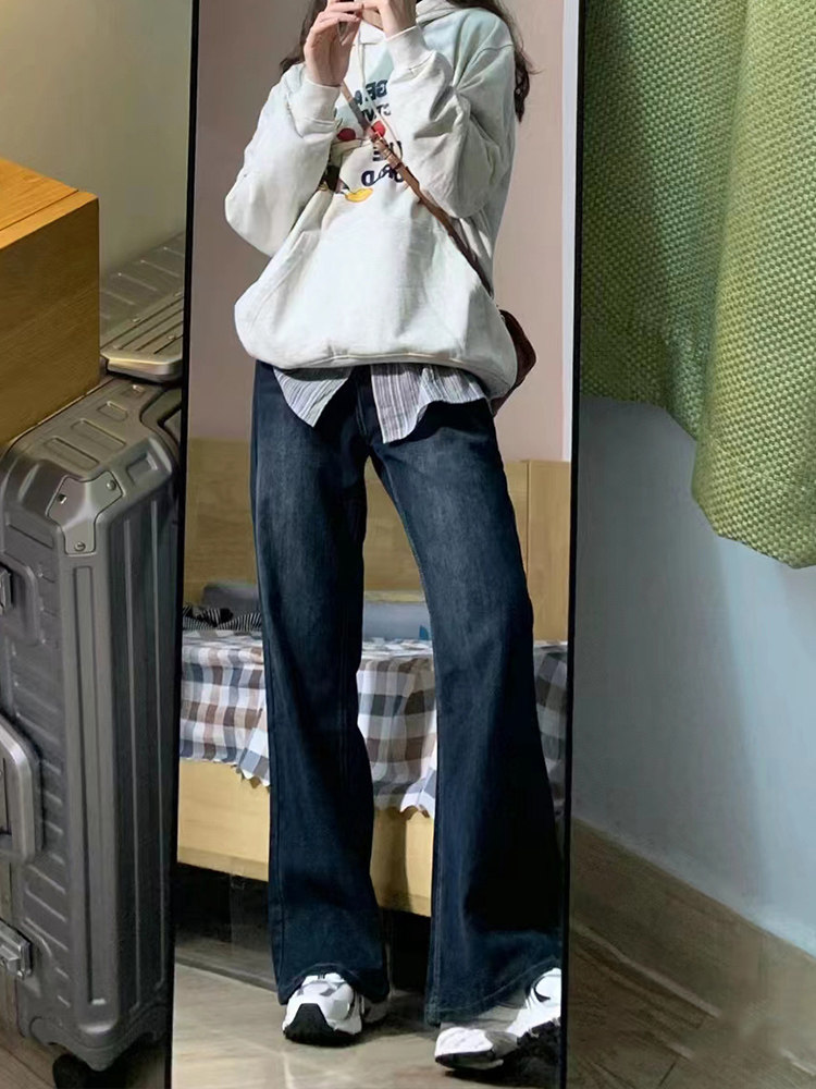 不贴腿微型喇叭裤大码胖妹妹mm大腿粗梨形身材显瘦穿搭遮胯牛仔裤,女装/女士精品,牛仔裤,淘宝优惠券,粉丝福利购,淘宝优惠卷