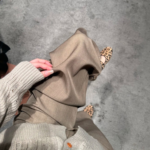 高智感卡其西装裤真的绝了！