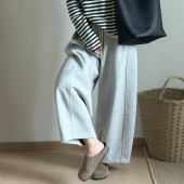 休闲九分流行梧桐裤 小个子大码 子女春季 加绒灰色阔腿弯刀运动卫裤