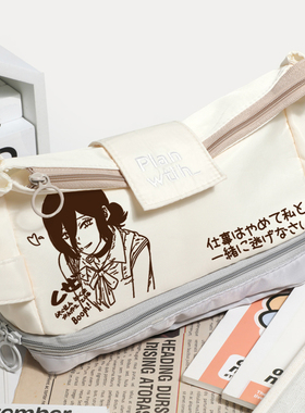 电链锯人周边蕾塞REZE同人谷子吧唧二次元动漫学生日系初高中小学生卡通二次元大容量高颜值笔袋文具收纳包