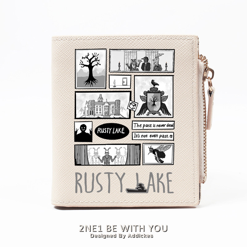 锈湖rusty lake周边二次元游戏女学生小众个性薄款钱包卡包二合一