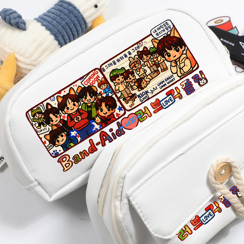 KICKFLIP韩流男团组合李东玹崔旻帝张主汪应援纪念礼物文具盒笔袋