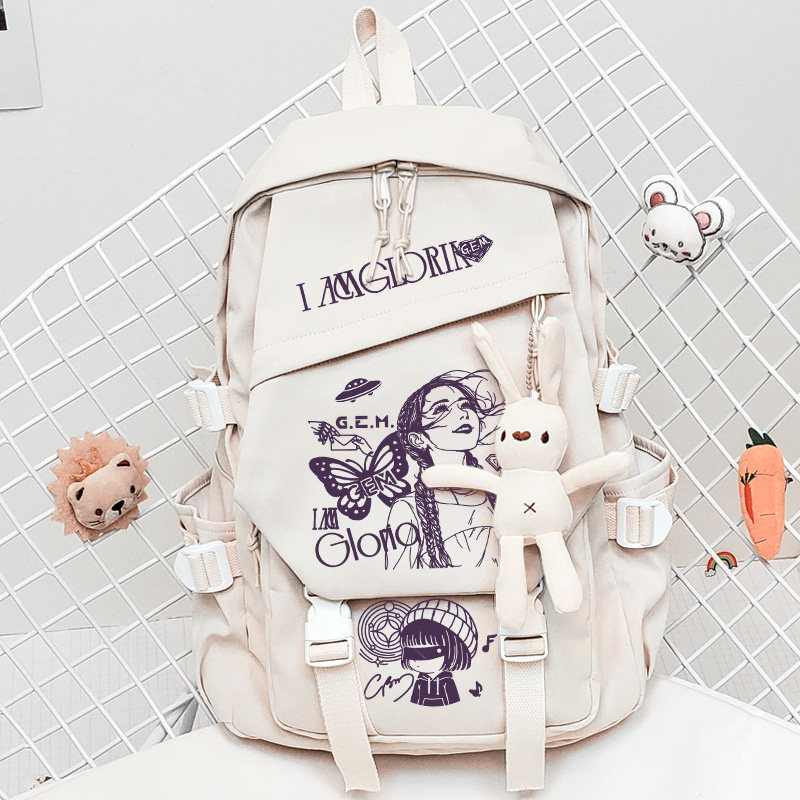 邓紫棋GEM同款应援礼物ins大容量双肩包女学生书包背包启示录专辑