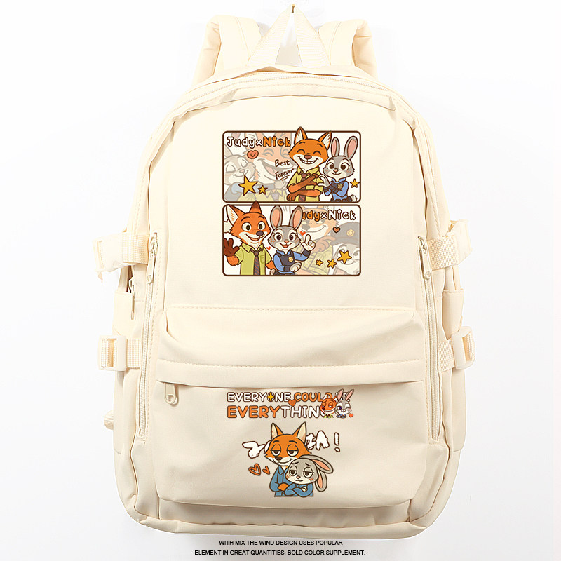 疯狂动物城兔朱迪尼克狐周边书包