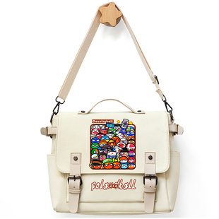 可爱团子国拟波兰球周边女学生单肩包帆布手提包斜挎包CH圈国家球