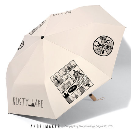 锈湖rusty lake天堂岛周边同人二次元晴雨两用折叠防紫外线遮阳伞