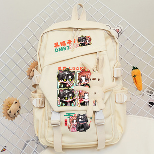 黑花黑瞎子解雨臣CP可爱同人周边盗墓笔记初高中学生双肩背包书包