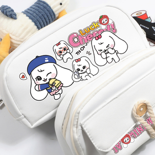 IVE minive张元英周边cherry切莉娃娃同人谷子吧唧学生笔袋文具包