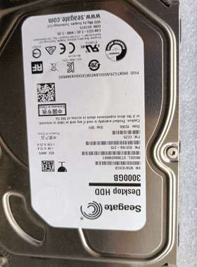 希捷3TB台式机硬盘，型号ST3000DM001，3.5寸S