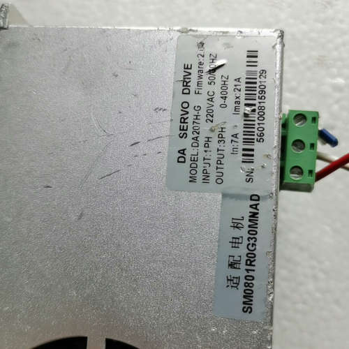 DA207H-G伺服驱动器，适配电机型号SM0801R0G3