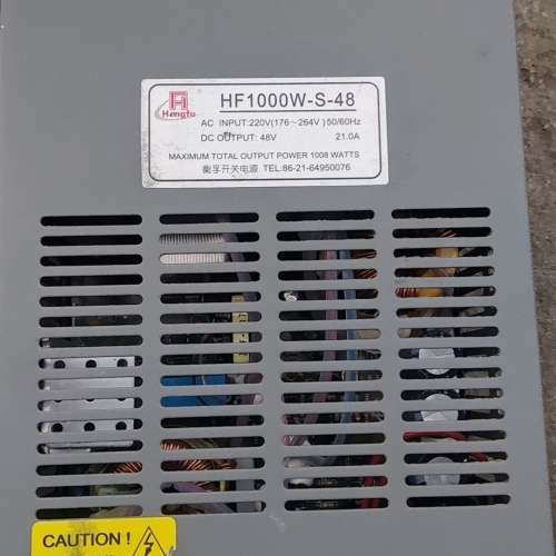 衡孚HF1000W-S-48激光器专用电源，48V输出，21