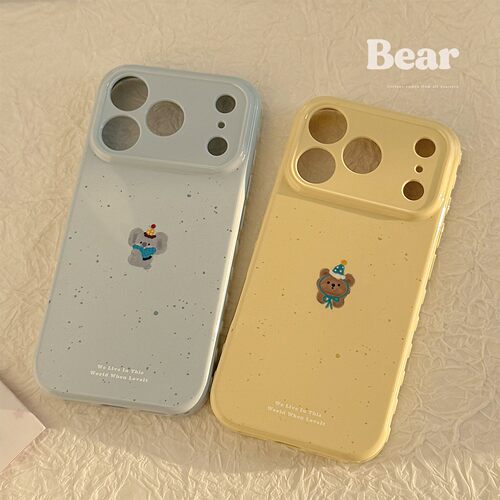 卡通冬日考拉小熊适用苹果17promax手机壳iphone17新款15pro女款14韩系12男女15全包13软壳16promax情侣16