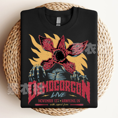 怪奇物语第五季魔王短袖T恤