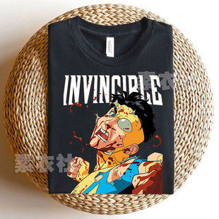 无敌少侠短袖美剧动画周边第四季马克格雷森INVINCIBLET恤纯棉
