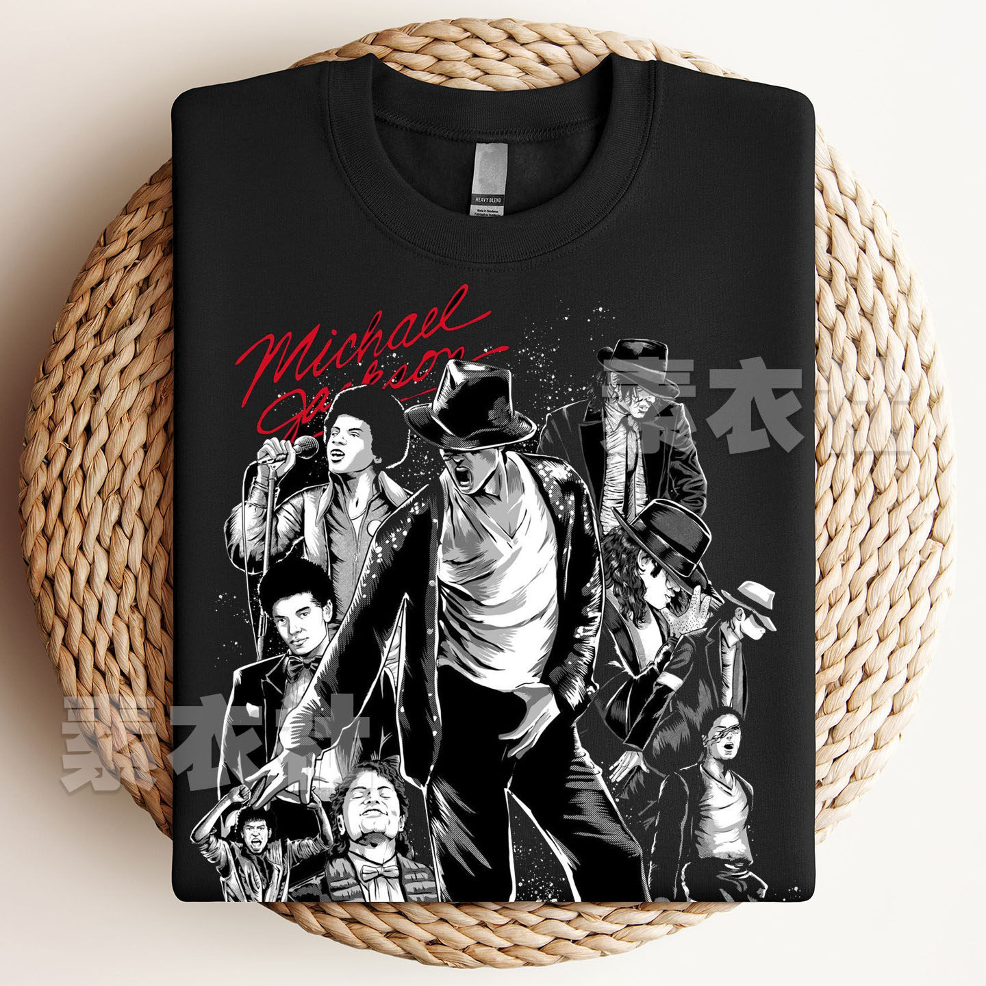 迈克尔杰克逊巨星之路短袖电影周边Michael Jackson文化衫T恤纯棉
