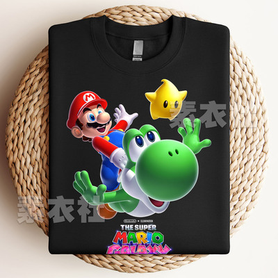 超级马力欧银河大电影短袖周边The Super Mario Galaxy Movie T恤