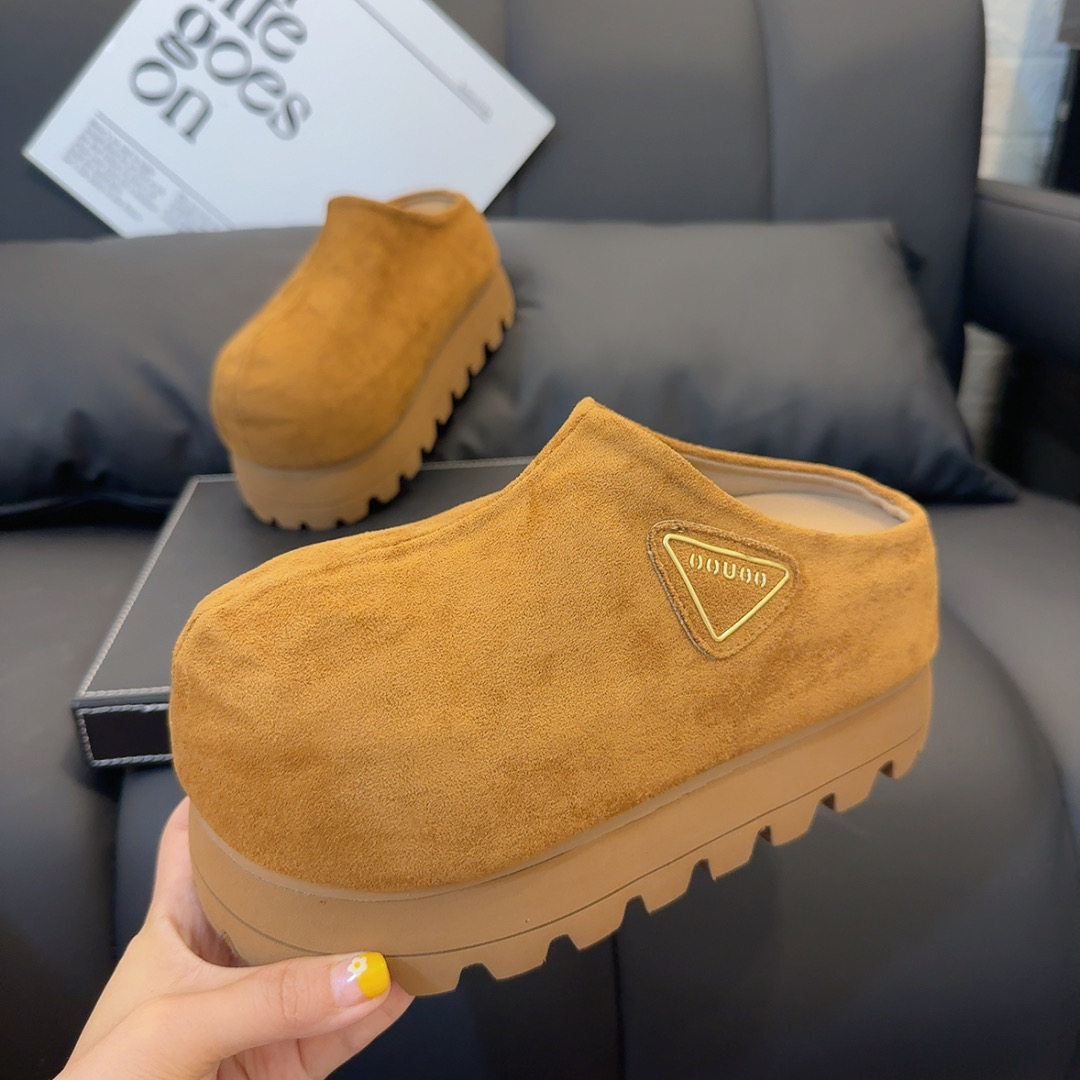 重工卡皮吧啦厚底包头半拖鞋女ins潮2025小个子增高面包勃肯鞋拖,女鞋,包头拖,淘宝优惠券,粉丝福利购,淘宝优惠卷