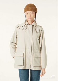 意大利单！贵牌～25秋冬新款LP旅行者防水防风收腰连帽风衣外套女