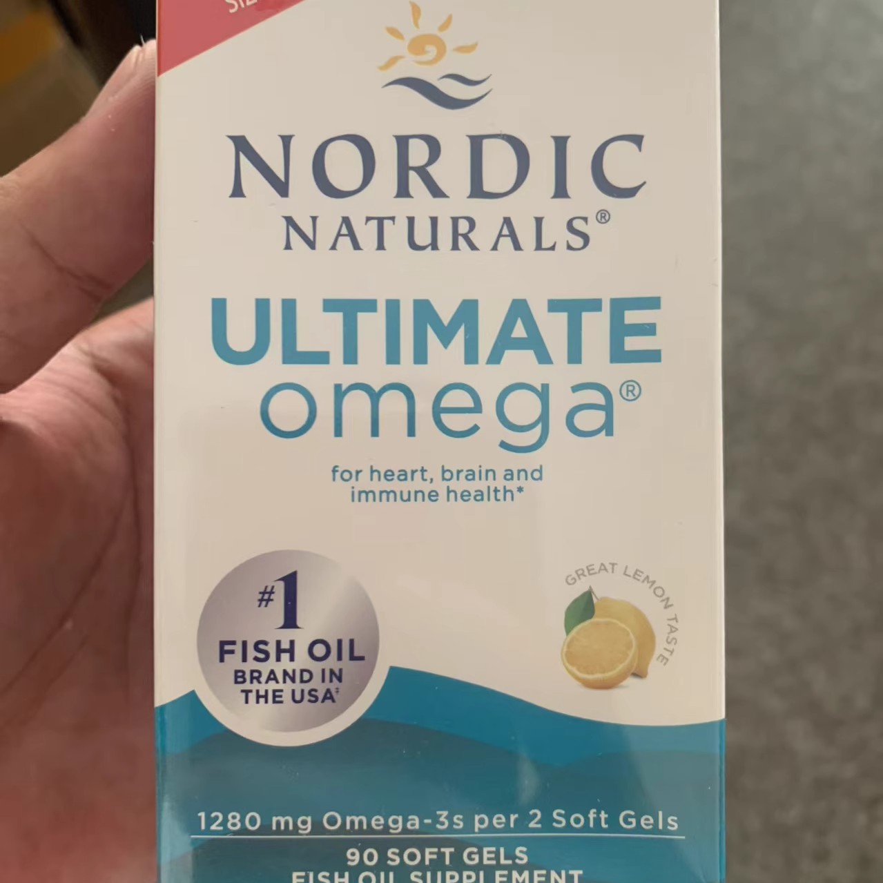 Nordic Naturals Ultimate Omega3深海鱼油胶囊90粒欧米伽28.01