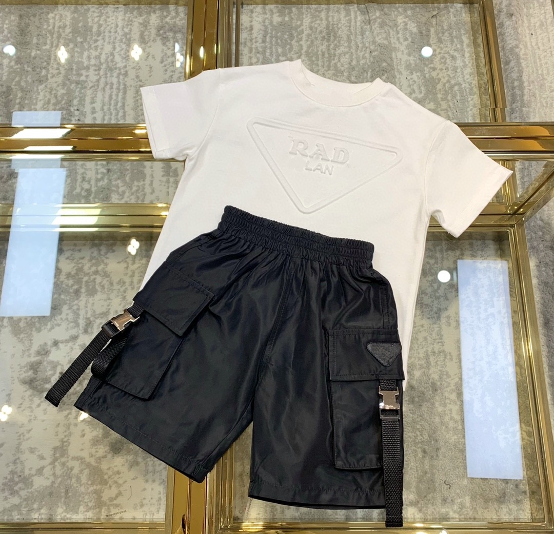 童装短袖衣服童装纯白色圆领