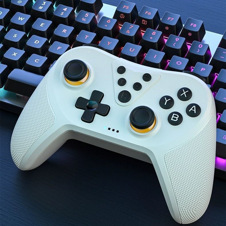 SWITCH游戏手柄NS PRO控制器PC 电脑通用带体感双震动连发功能