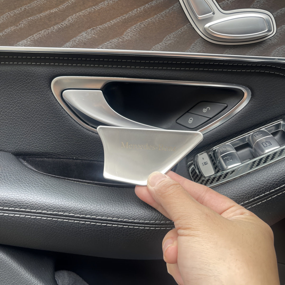 适用于奔驰W205 C级  W213 E级  X253 GLC 内饰改装内门碗贴片,汽车用品/电子/清洗/改装,门碗贴膜,淘宝优惠券,粉丝福利购,淘宝优惠卷