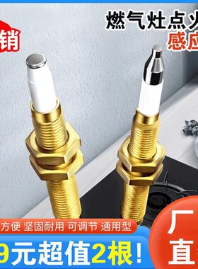 直销燃气灶点火针打火器通用万能感应铜针嵌入式煤气灶具配件