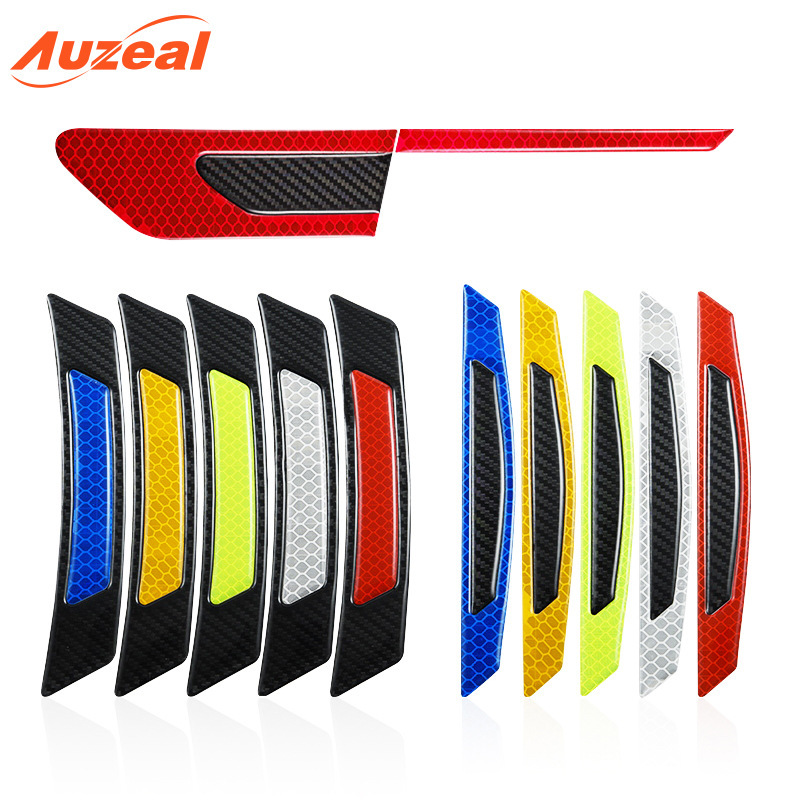 汽车反光车贴新款 轮眉车门侧身装饰 车用创意个性车身碳纤维侧标