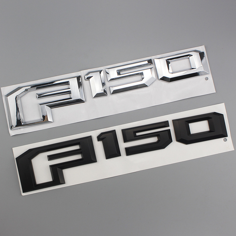 适用福特猛禽F150汽车装饰后尾标ABS电镀车标改装车贴尾箱字母标