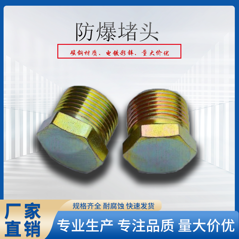 防爆堵头碳钢镀锌6分G3/4