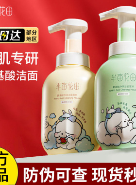 半亩花田清洁毛孔洁面慕斯泡沫