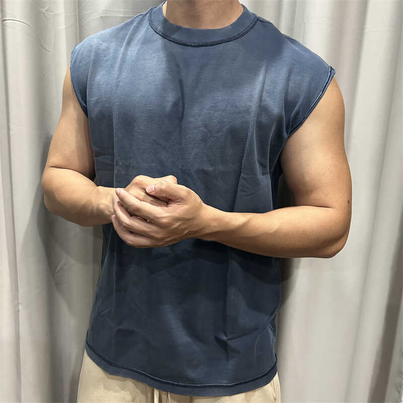 美式痞帅健身背心男士