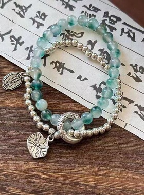 国风新中式青莲串珠链复古手饰