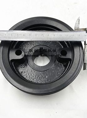 卡特E306 307 308B/C/D曲轴皮带轮4M40发动机曲轴轮子挖机配件