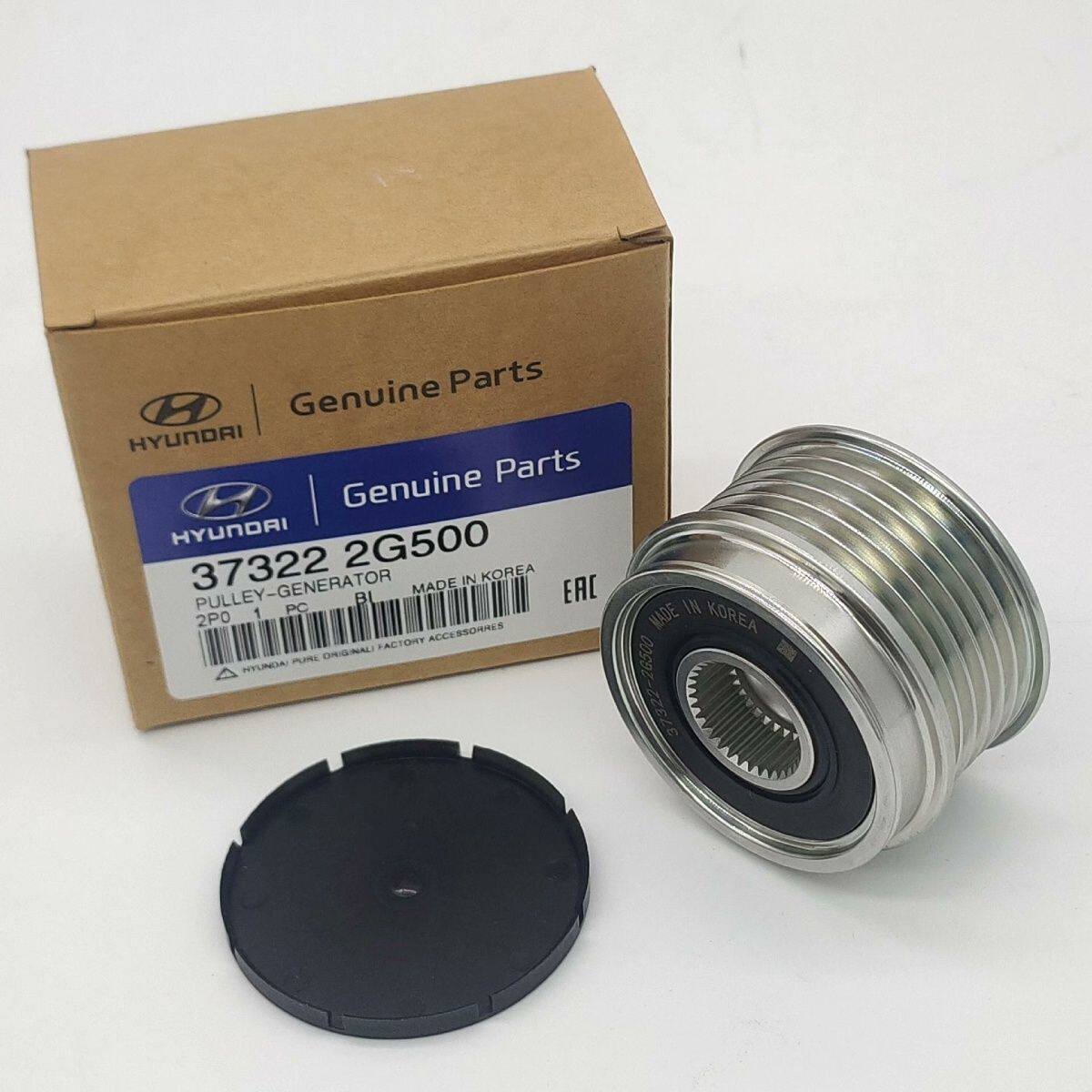 适用于现代新胜达2.4起亚智跑索兰托凯尊雅尊发电机单向轮皮带轮