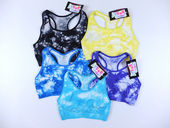 一拍2件 短款 女款 手工扎染T恤夏时尚 背心瑜伽背心bra