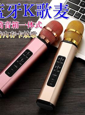新款K6多功能双喇叭智能话筒