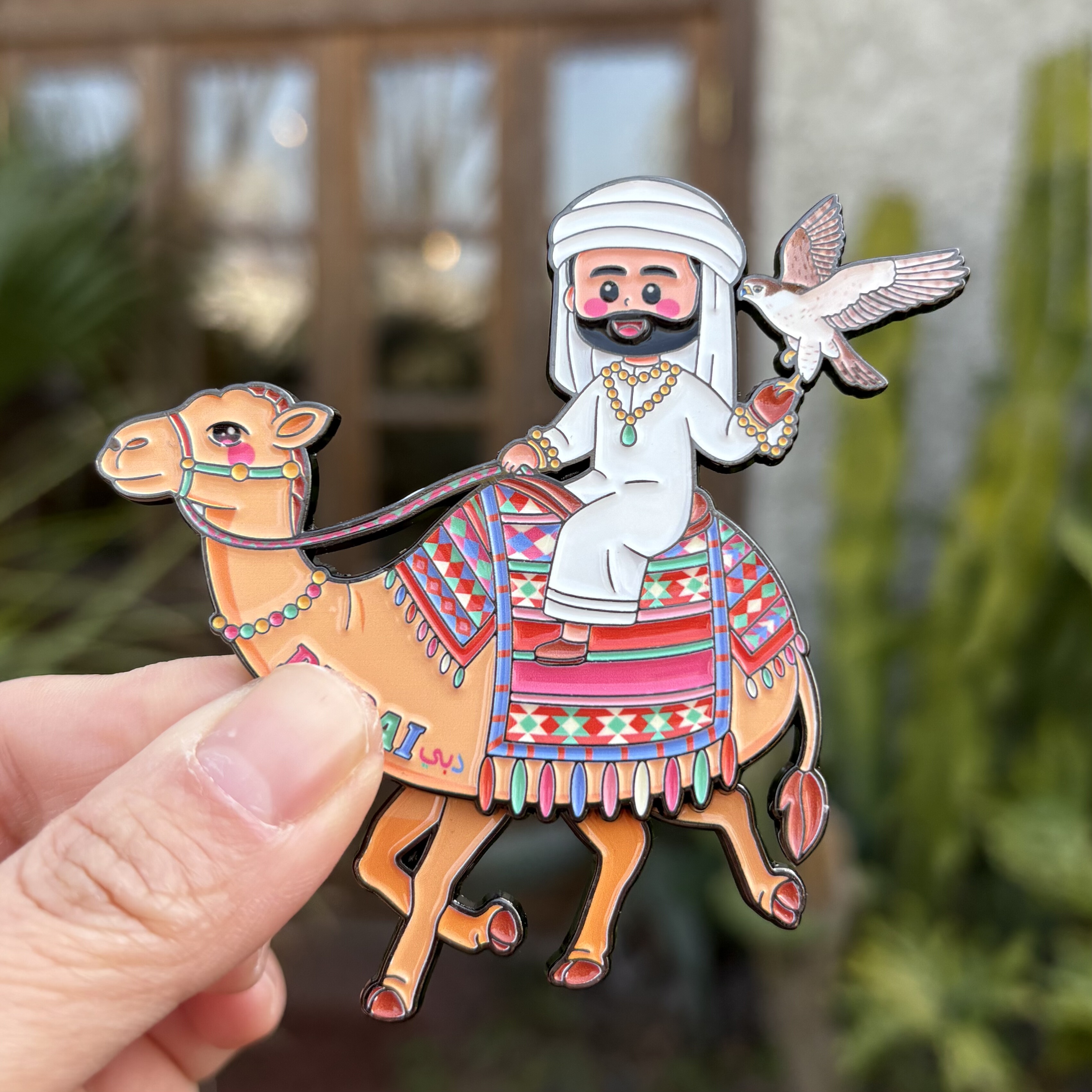 2026年新款迪拜骆驼奔跑礼盒装金属冰箱贴高颜值文创纪念品收藏