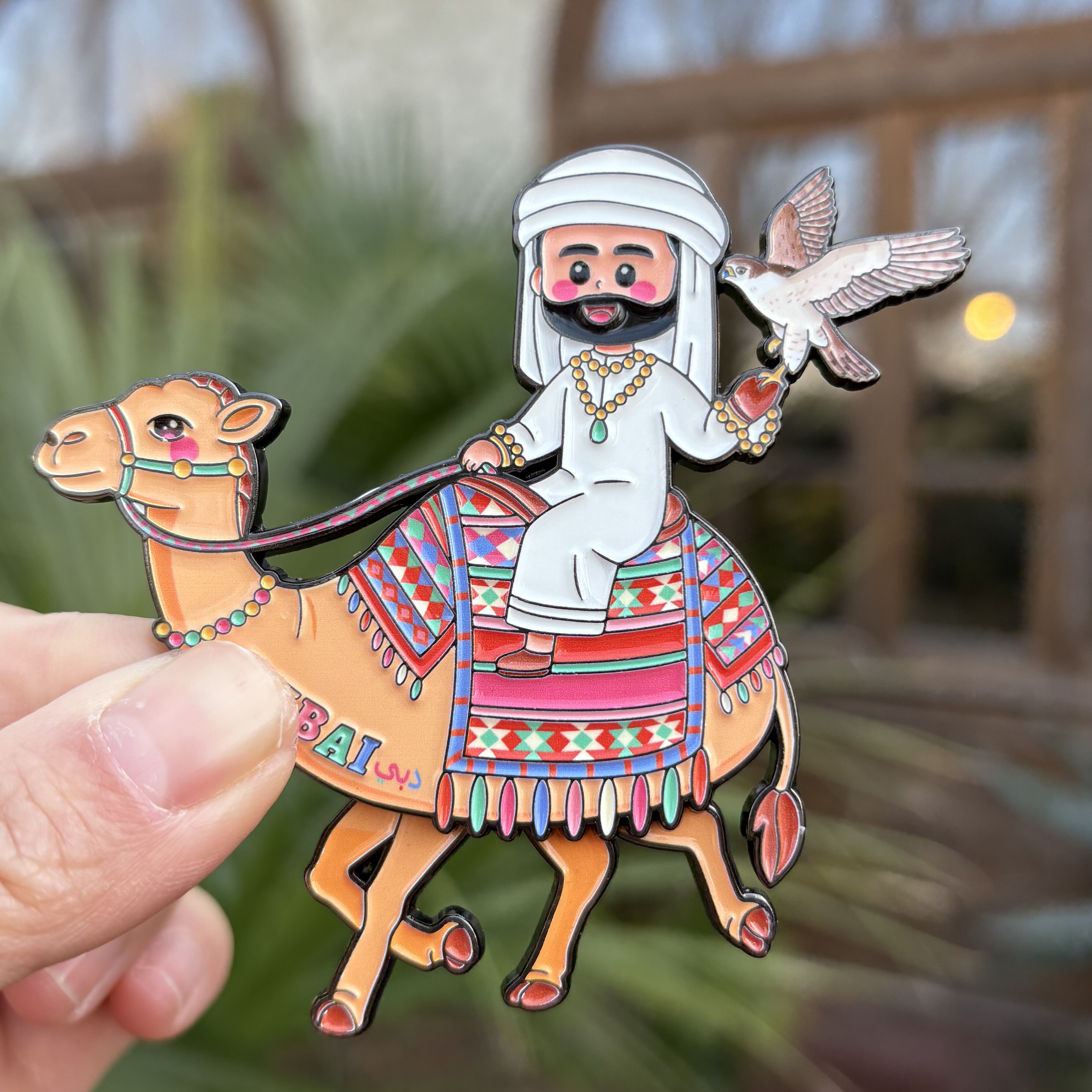 2026年新款迪拜骆驼奔跑礼盒装金属冰箱贴高颜值文创纪念品收藏