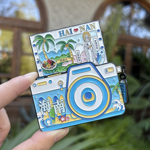 三亚拍立得相机冰箱贴海南文创旅游纪念品伴手礼 高颜值创意礼物