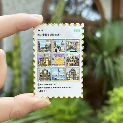 澳门文创多巴胺风格金属冰箱贴磁贴旅游纪念品伴手礼创意礼品原创