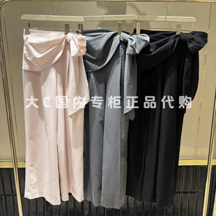 LilyBrown国内专柜直发系带宽松西装长裤LWFP264221吊牌价965