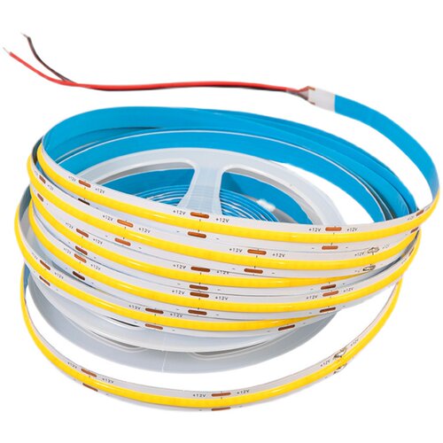 12v24vcob灯带自粘铝槽低压LED柔性软灯条客装饰橱柜超亮线条形灯