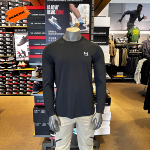安德玛 T恤6005114 UA秋冬Icon男子健身训练宽松运动休闲长袖