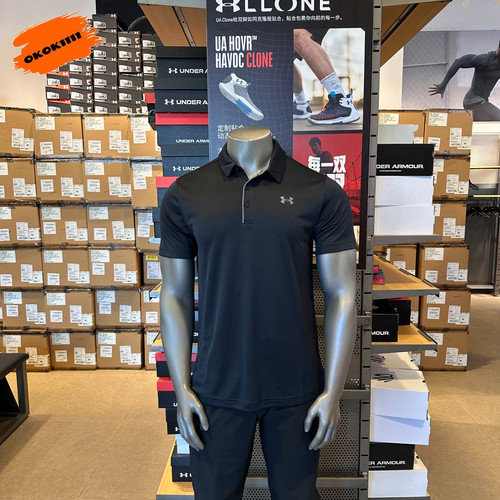 安德玛 UA春夏Tech男子速干高尔夫运动Polo衫1290140