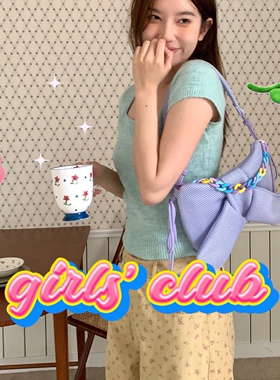 SEEU SODA/原创少女蝴蝶结可爱肩挎包手提包彩色链条包韩国斜挎包