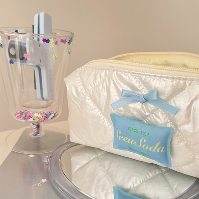 seeusoda蝴蝶结涤纶复古少女