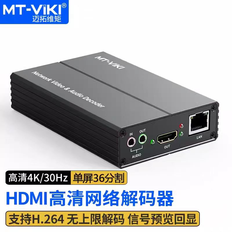 迈拓维矩网络解码器4K高清36画面