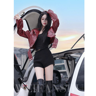 凡舒轻奢 酷飒航线2025年秋冬新款设计感时尚羊皮短外套&中长外套