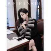 贵气感时尚 凡舒轻奢 权利帝都2025年秋冬新款 全羊绒大衣外套气质